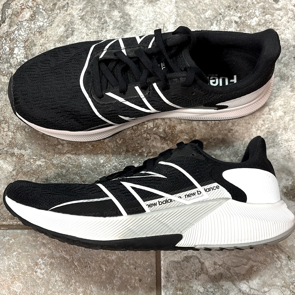 New Balance Black and White Athletic Sneakers